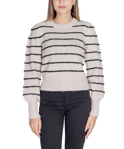 Jacqueline De Yong Gray Polyester Sweater