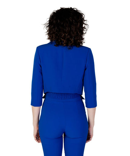 Rinascimento Blue Polyester Suits & Blazer