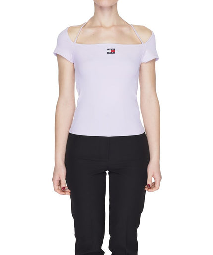 Tommy Hilfiger Jeans Purple Recycled Polyester Tops & T-Shirt