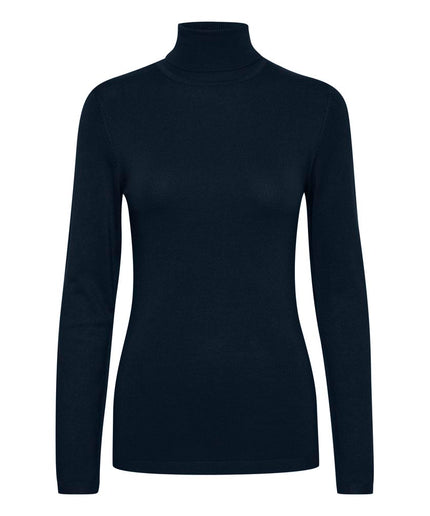 ICHI Blue Viscose Sweater