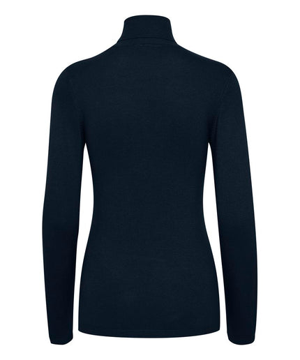 ICHI Blue Viscose Sweater