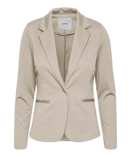 ICHI Beige Polyester Suits & Blazer