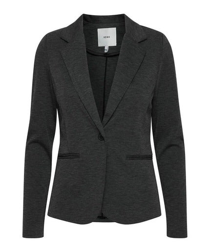 ICHI Gray Polyester Suits & Blazer