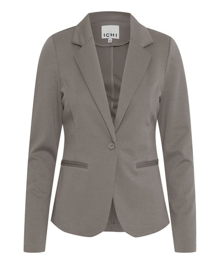 ICHI Gray Polyester Suits & Blazer