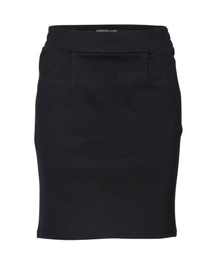 ICHI Black Polyester Skirt