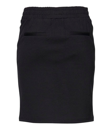 ICHI Black Polyester Skirt