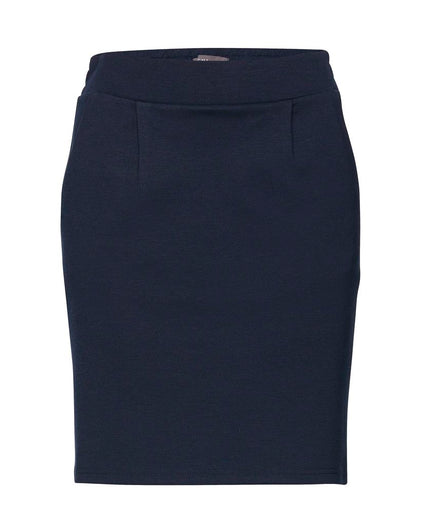 ICHI Blue Polyester Skirt