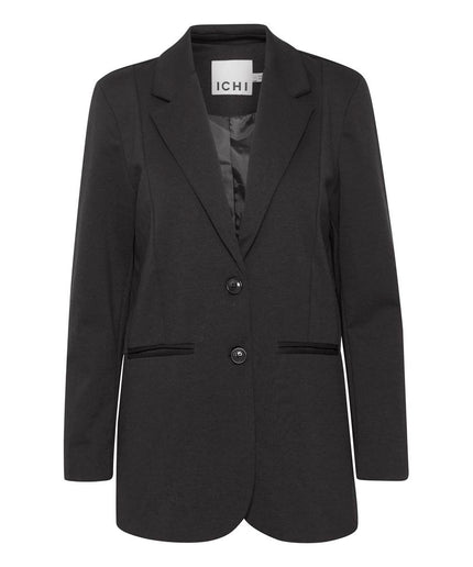 ICHI Black Recycled Polyester Suits & Blazer