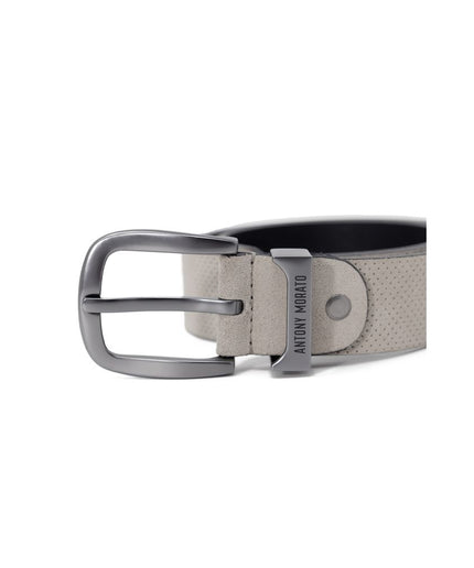 Antony Morato White Leather Belt