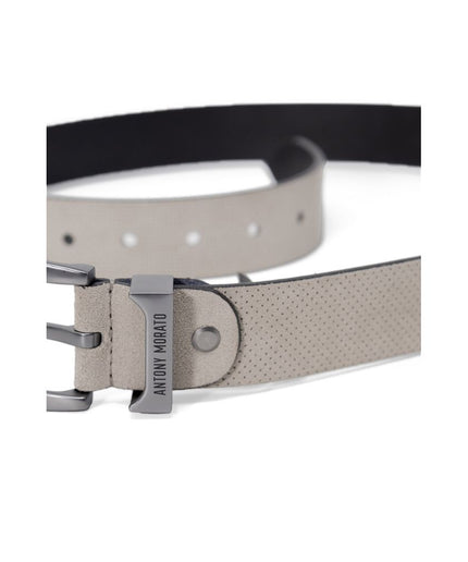 Antony Morato White Leather Belt