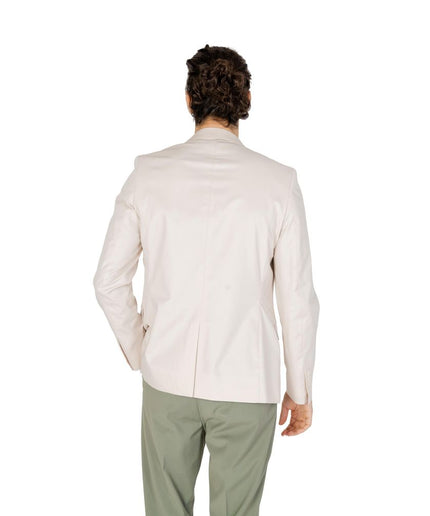 Antony Morato Cream Cotton Suit