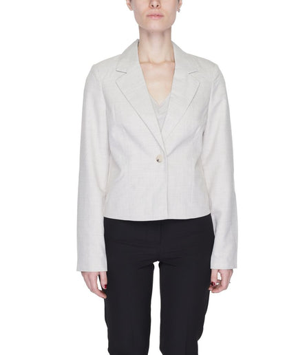 Vero Moda Gray Polyester Suits & Blazer