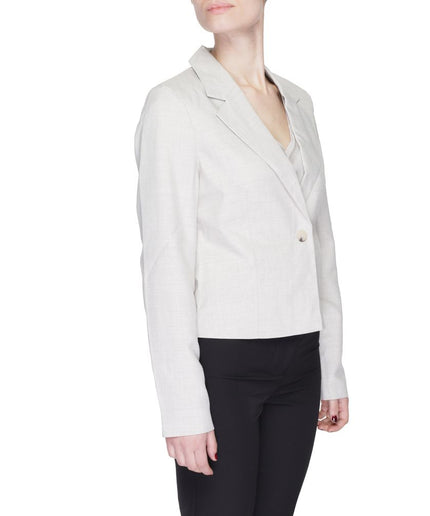 Vero Moda Gray Polyester Suits & Blazer