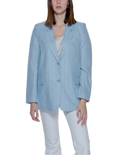 Vero Moda Light Blue Linen Suits & Blazer