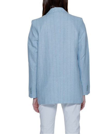 Vero Moda Light Blue Linen Suits & Blazer