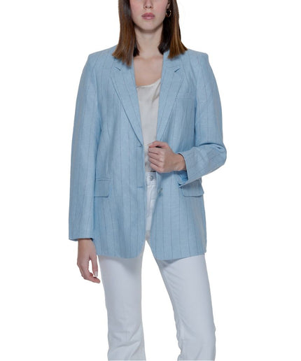 Vero Moda Light Blue Linen Suits & Blazer