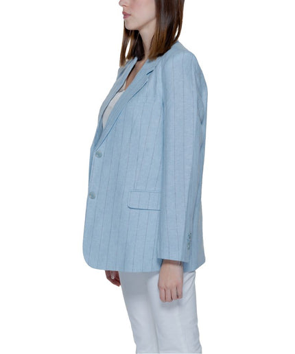 Vero Moda Light Blue Linen Suits & Blazer