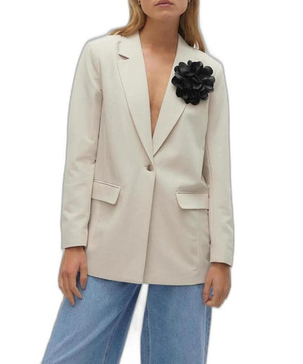 Vero Moda Beige Polyester Suits & Blazer