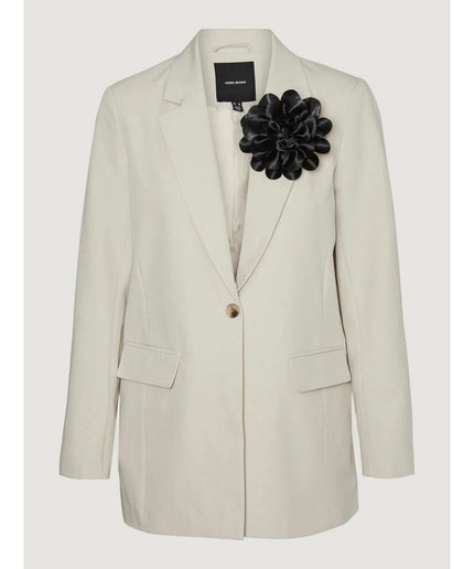 Vero Moda Beige Polyester Suits & Blazer