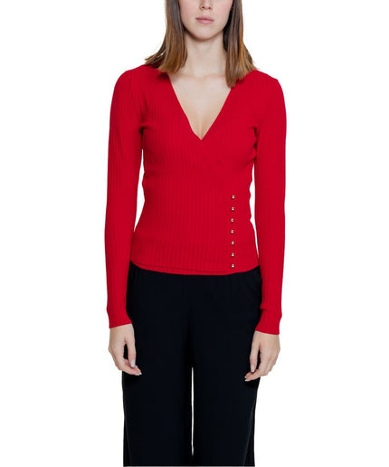 Morgan De Toi Red Viscose Tops & T-Shirt