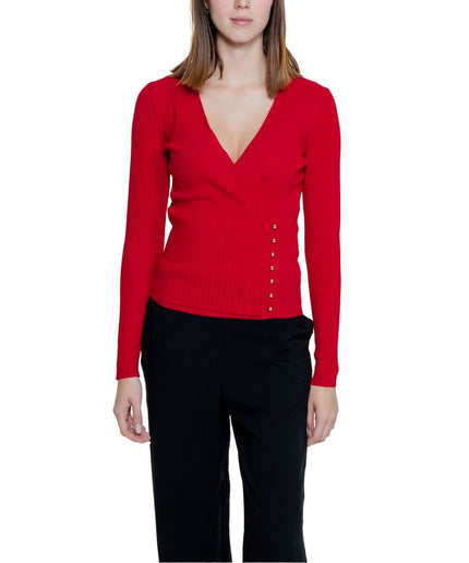 Morgan De Toi Red Viscose Tops & T-Shirt