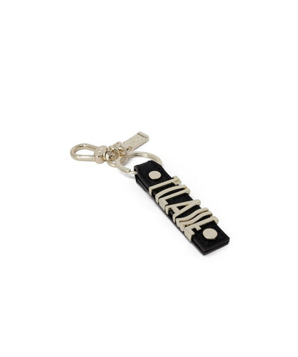 Alviero Martini Prima Classe Black Leather Keychain