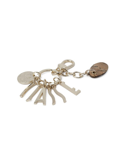 Alviero Martini Prima Classe Gold Zinc Keychain