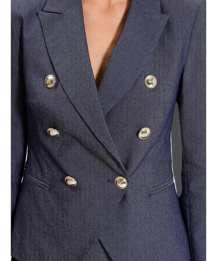 Rinascimento Blue Cotton Suits & Blazer