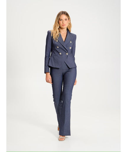 Rinascimento Blue Cotton Suits & Blazer