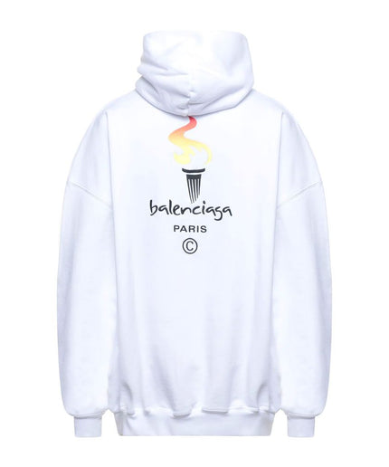 Balenciaga White Cotton Sweater