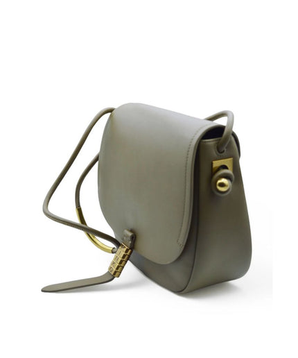 PINKO Green Leather Women Crossbody Bag