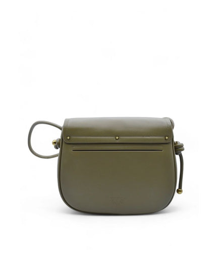 PINKO Green Leather Women Crossbody Bag