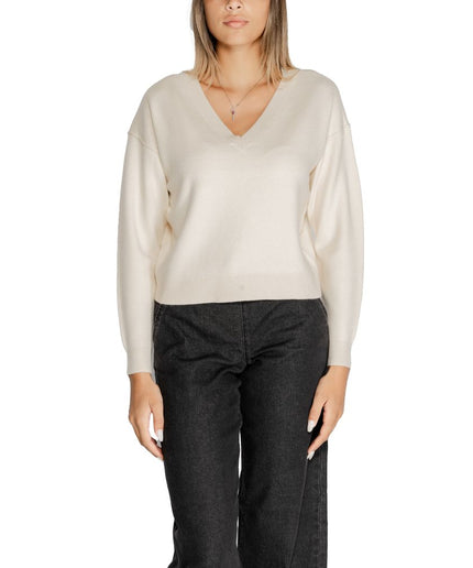 Vero Moda White Viscose Sweater