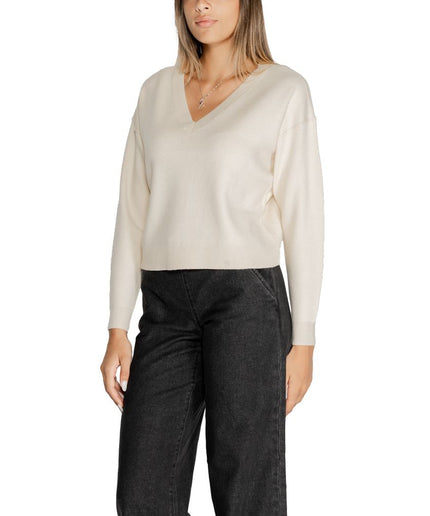 Vero Moda White Viscose Sweater