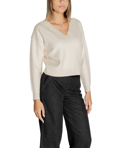 Vero Moda White Viscose Sweater