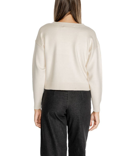 Vero Moda White Viscose Sweater