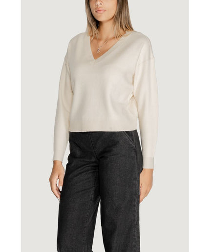 Vero Moda White Viscose Sweater