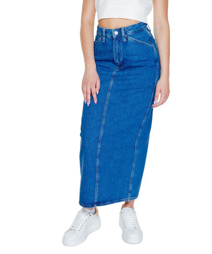 Calvin Klein Jeans Blue Cotton Skirt