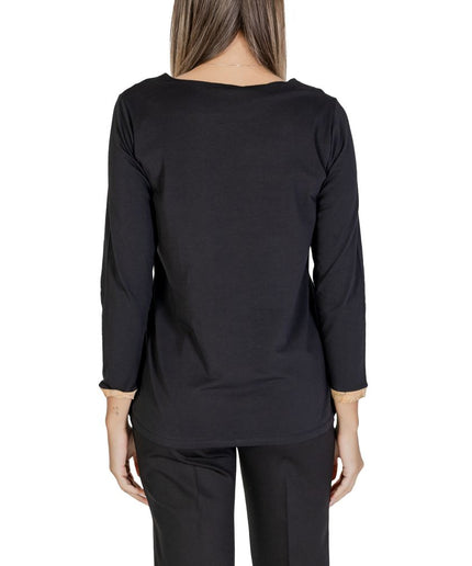 Alviero Martini Prima Classe Black Cotton Tops & T-Shirt