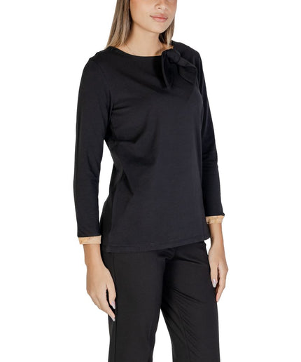 Alviero Martini Prima Classe Black Cotton Tops & T-Shirt