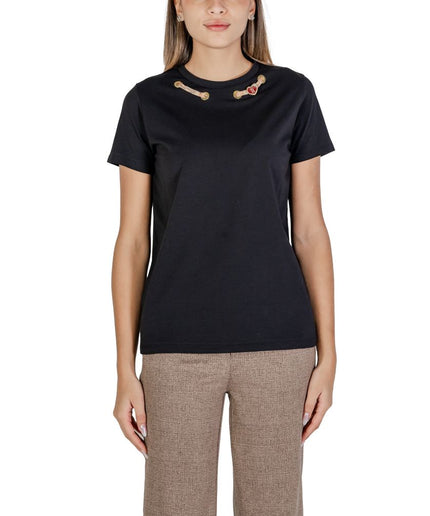 Alviero Martini Prima Classe Black Cotton Tops & T-Shirt