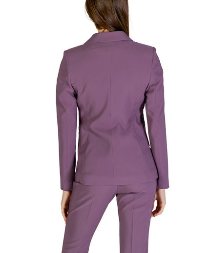 Sandro Ferrone Purple Polyester Suits & Blazer