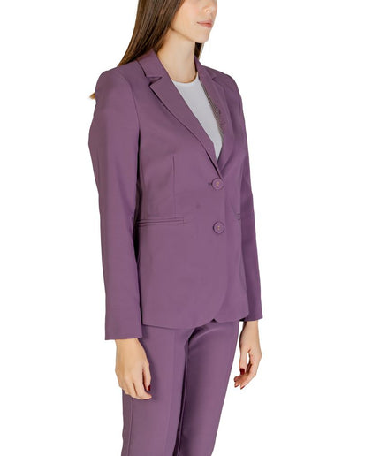 Sandro Ferrone Purple Polyester Suits & Blazer