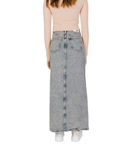 Calvin Klein Jeans Blue Cotton Skirt