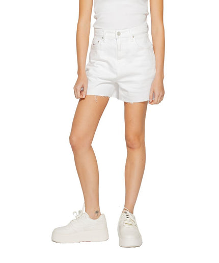 Tommy Hilfiger Jeans White Cotton Rigenerato Short