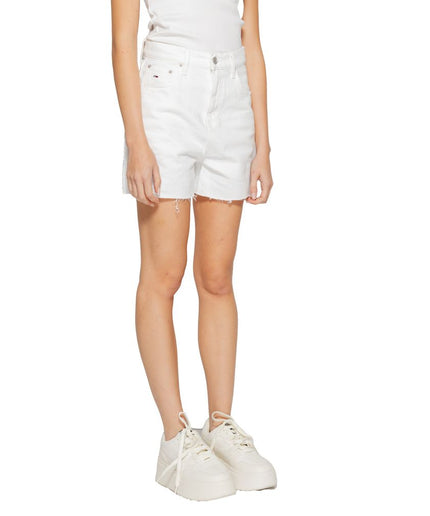 Tommy Hilfiger Jeans White Cotton Rigenerato Short