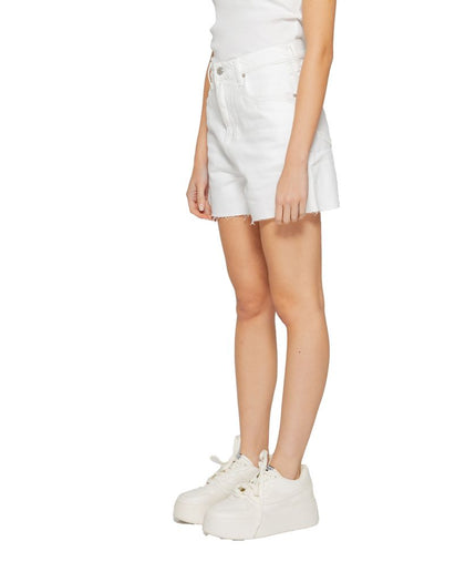 Tommy Hilfiger Jeans White Cotton Rigenerato Short