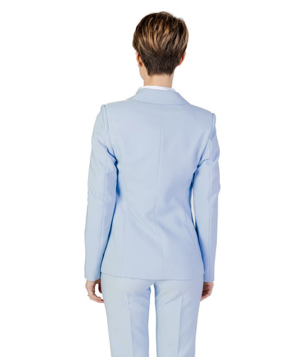 Sandro Ferrone Blue Polyester Suits & Blazer