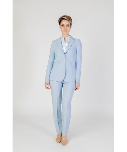 Sandro Ferrone Blue Polyester Suits & Blazer