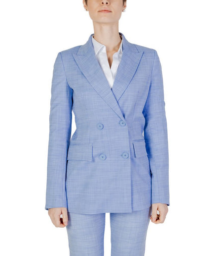 Sandro Ferrone Blue Viscose Suits & Blazer